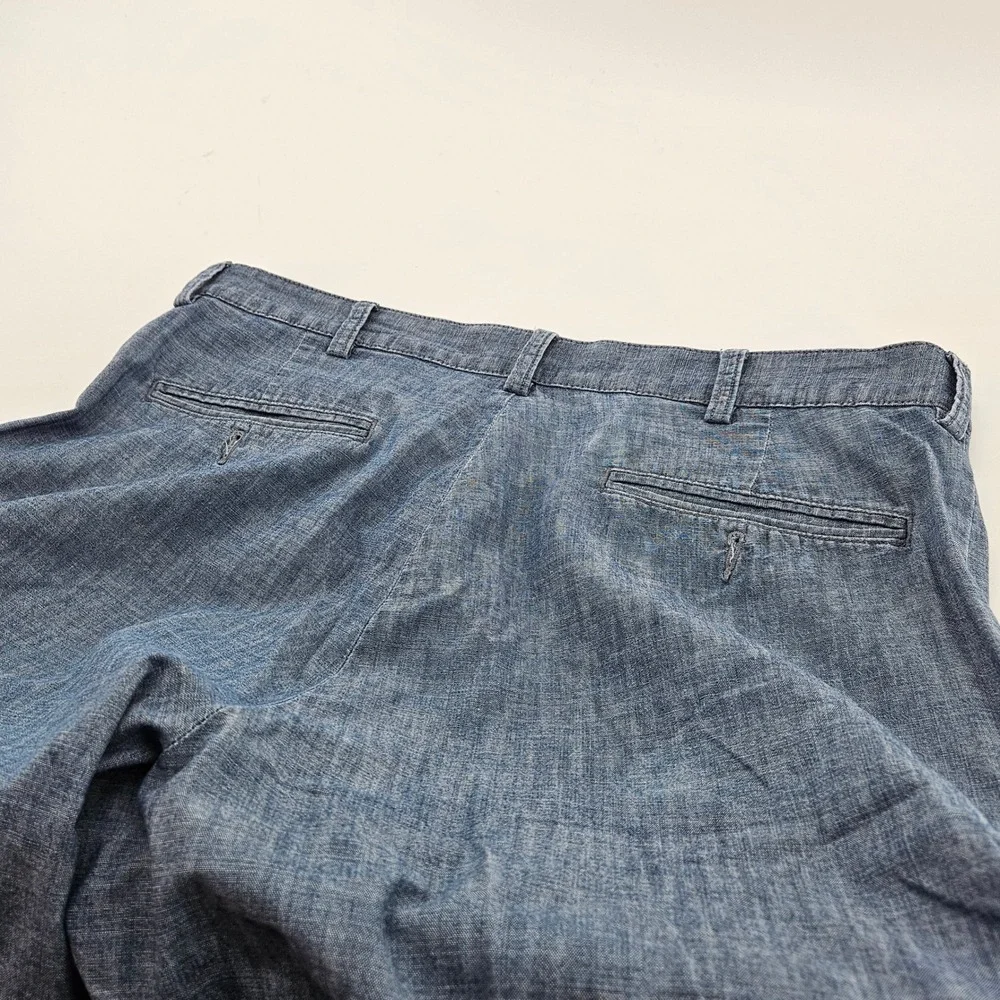 Polo Ralph Lauren Men Chino Prospect Shorts Chambray Blue‎ Size 34 Preppy Resort